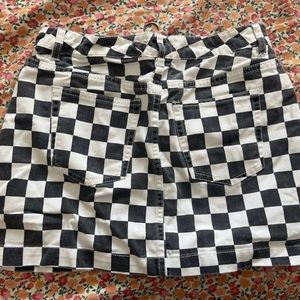 BDG checkered skirt